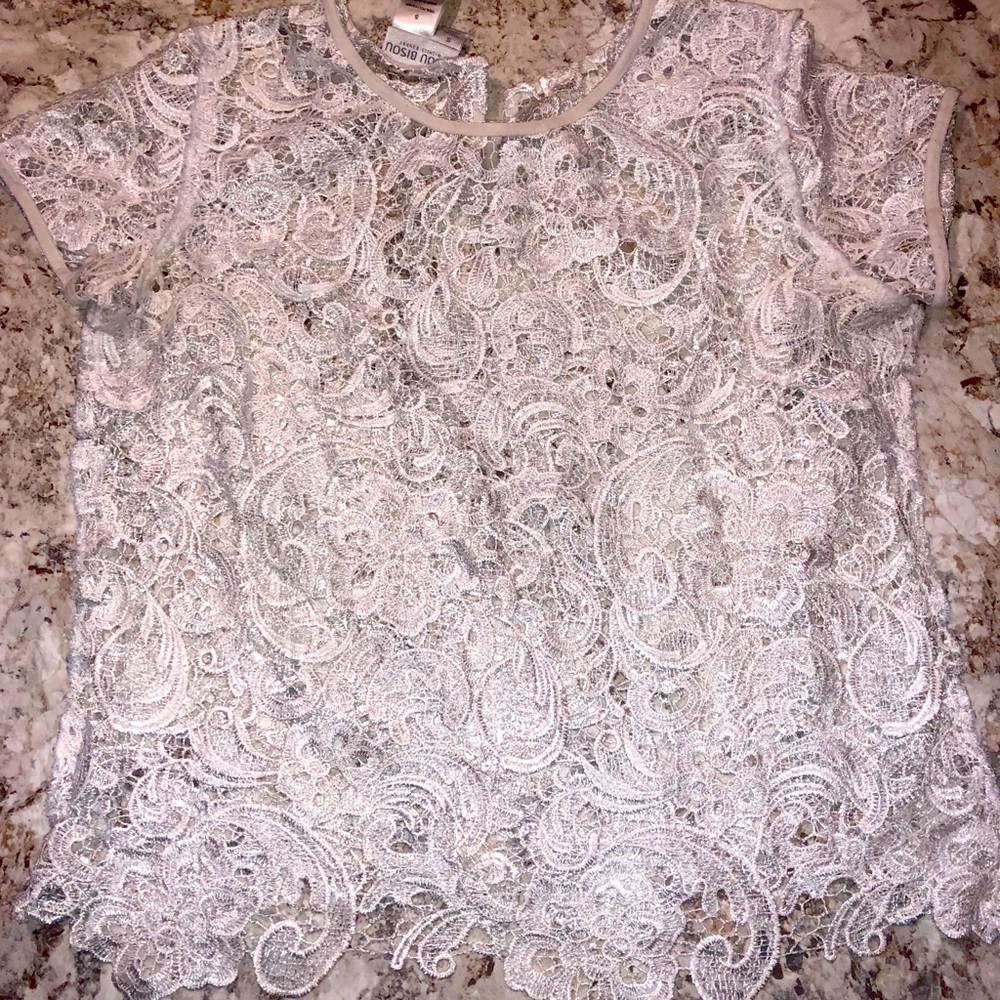 Lace shirt - White